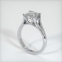 2.75 Ct. White Sapphire Ring, Platinum 950 2