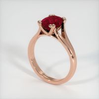 2.35 Ct. Ruby Ring, 14K Rose Gold 2