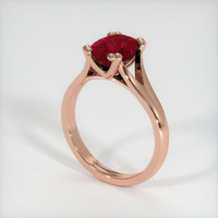 2.35 Ct. Ruby Ring, 18K Rose Gold 2