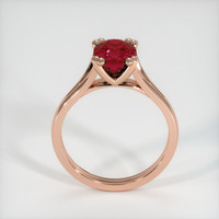 2.35 Ct. Ruby Ring, 18K Rose Gold 3