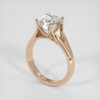 3.01 Ct. White Sapphire Ring, 18K Rose Gold 2