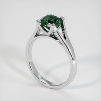 1.74 Ct. Bluish Green Sapphire Ring, 10K White Gold 2