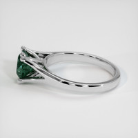 1.74 Ct. Bluish Green Sapphire Ring, 10K White Gold 4