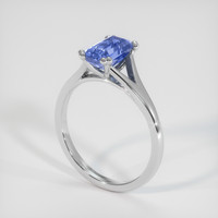 2.17 Ct. Sapphire Ring, 14K White Gold 2
