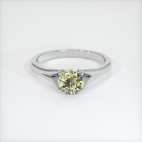 1.02 Ct. Yellow Sapphire Ring, 14K White Gold 1
