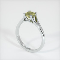 1.02 Ct. Yellow Sapphire Ring, 14K White Gold 2