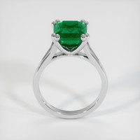 3.70 Ct. Emerald Ring, 18K White Gold 3