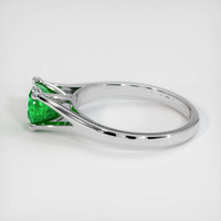 0.94 Ct. Emerald Ring, 18K White Gold 4