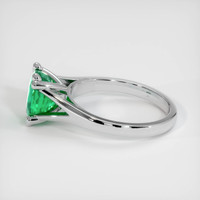 1.82 Ct. Emerald Ring, 18K White Gold 4