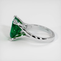 6.17 Ct. Emerald Ring, 18K White Gold 4