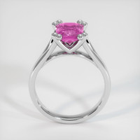 2.04 Ct. Pink Sapphire Ring, 18K White Gold 3