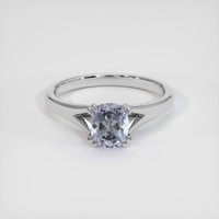 1.20 Ct. Violet Sapphire Ring, 18K White Gold 1