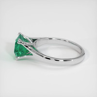 2.09 Ct. Emerald Ring, 18K White Gold 4