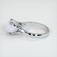 6.04 Ct. Grey Sapphire Ring, 18K White Gold 4
