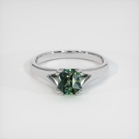 1.40 Ct. Sapphire Ring, 18K White Gold 1