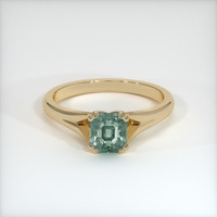 1.54 Ct. Green Sapphire Ring, 10K Yellow Gold 1