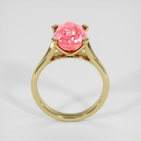5.15 Ct. Padparadscha Sapphire Ring, 14K Yellow Gold 3
