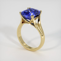 7.17 Ct. Blue Sapphire Ring, 14K Yellow Gold 2