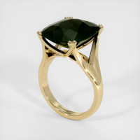 7.51 Ct. Green Sapphire Ring, 14K Yellow Gold 2