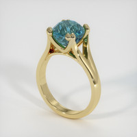 4.28 Ct. Sapphire Ring, 14K Yellow Gold 2