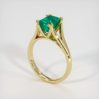 2.02 Ct. Emerald Ring, 18K Yellow Gold 2