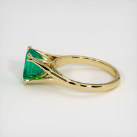 2.02 Ct. Emerald Ring, 18K Yellow Gold 4