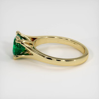 1.23 Ct. Emerald Ring, 18K Yellow Gold 4