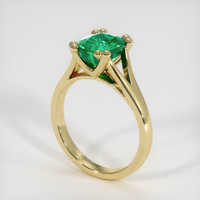 1.82 Ct. Emerald Ring, 18K Yellow Gold 2