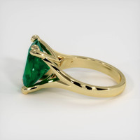 6.17 Ct. Emerald Ring, 18K Yellow Gold 4