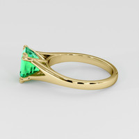 1.74 Ct. Emerald Ring, 18K Yellow Gold 4