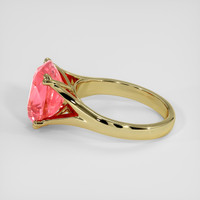 5.15 Ct. Padparadscha Sapphire Ring, 18K Yellow Gold 4