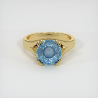 4.28 Ct. Sapphire Ring, 18K Yellow Gold 1