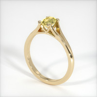1.24 Ct. Sapphire Ring, 18K Yellow Gold 2