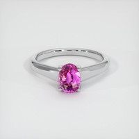 2.02 Ct. Pink Sapphire Ring, Platinum 950 1