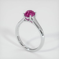 2.02 Ct. Pink Sapphire Ring, Platinum 950 2