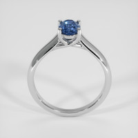 0.96 Ct. Blue Sapphire Ring, Silver 3