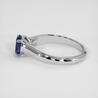 0.96 Ct. Blue Sapphire Ring, Silver 4