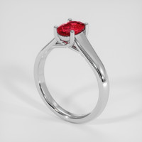 1.05 Ct. Padparadscha Sapphire Ring, Silver 2