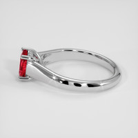 1.05 Ct. Padparadscha Sapphire Ring, Silver 4