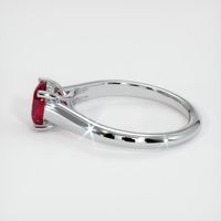 0.91 Ct. Ruby Ring, 14K White Gold 4