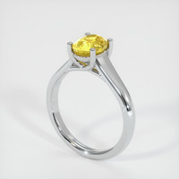 1.89 Ct. Yellow Sapphire Ring, 14K White Gold 2