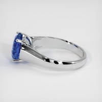 1.97 Ct. Blue Sapphire Ring, 18K White Gold 4