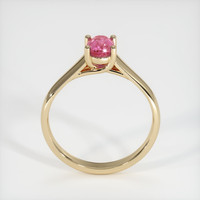 0.89 Ct. Pink Sapphire Ring, 10K Yellow Gold 3