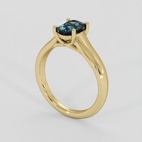 1.05 Ct. Bi Color / Parti Sapphire Ring, 10K Yellow Gold 2