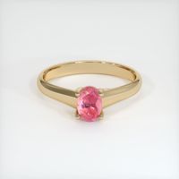 0.89 Ct. Sapphire Ring, 14K Yellow Gold 1
