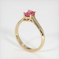 0.89 Ct. Sapphire Ring, 14K Yellow Gold 2