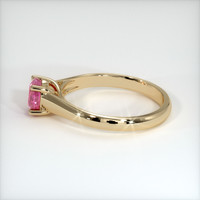 0.85 Ct. Pink Sapphire Ring, 14K Yellow Gold 4