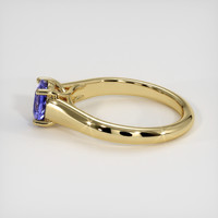 1.50 Ct. Purplish Blue Sapphire Ring, 14K Yellow Gold 4