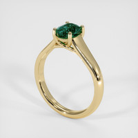 1.48 Ct. Bluish Green Sapphire Ring, 14K Yellow Gold 2