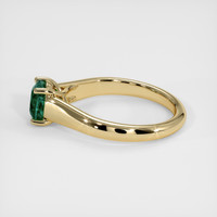 1.48 Ct. Bluish Green Sapphire Ring, 18K Yellow Gold 4